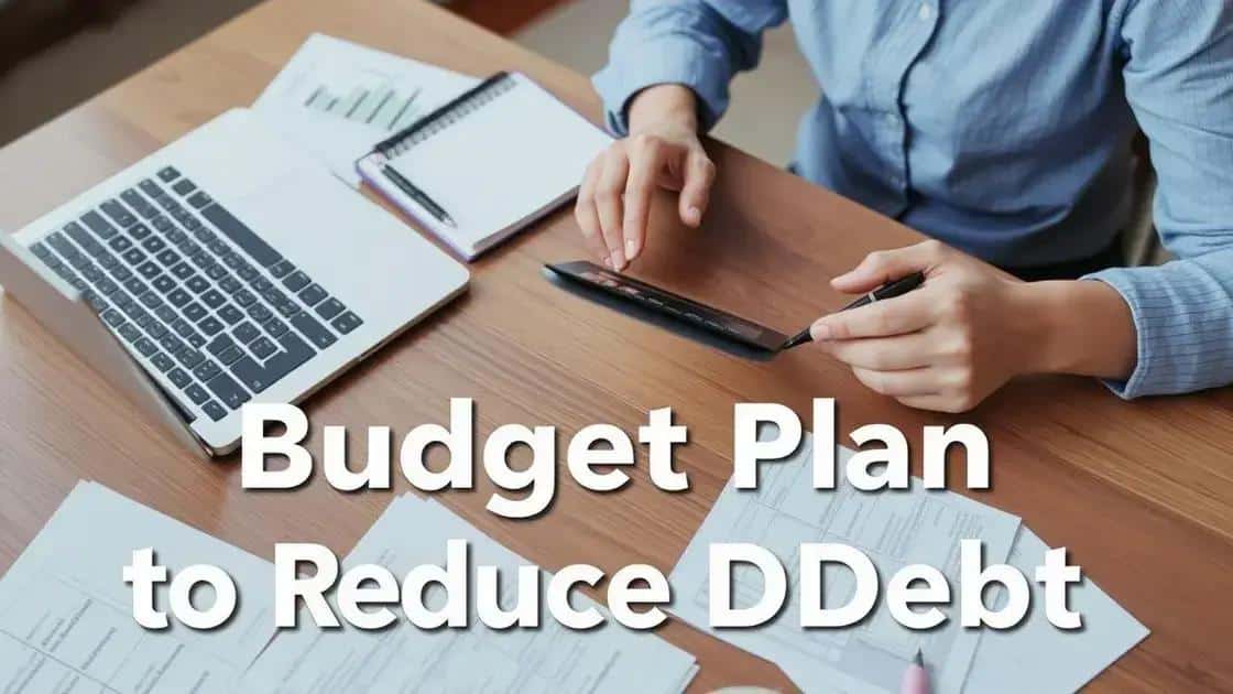 How to create a budget for debt reduction