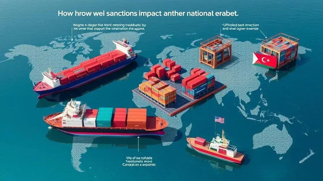 How sanctions affect international trade