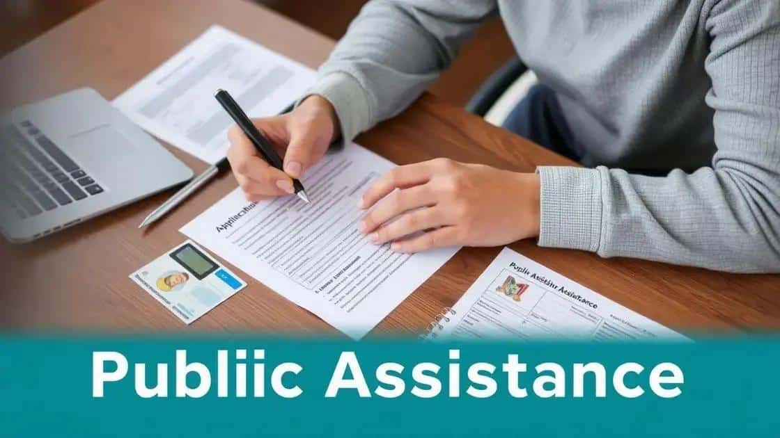 Steps to apply for public assistance