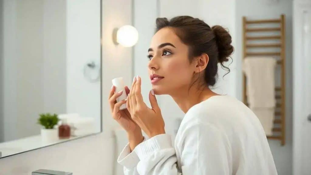 Morning skincare routine for glowing skin