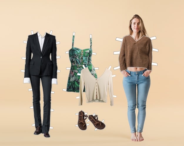 A collage showcasing different outfit formulas using a capsule wardrobe. The collage includes variations of the same base outfit with different layers and accessories, such as a black blazer, a denim jacket, and a colorful scarf.
