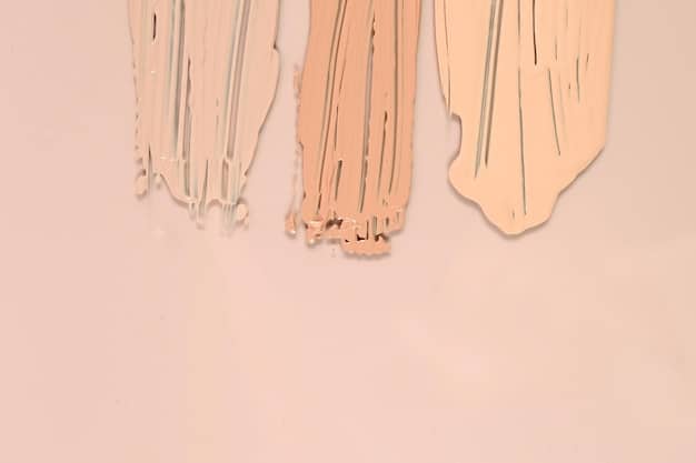 A split image showcasing two different drugstore foundations. On one side, a dewy foundation in a pump bottle reflecting light. On the other side, a matte foundation in a tube with a smooth, pore-less finish visible on skin.