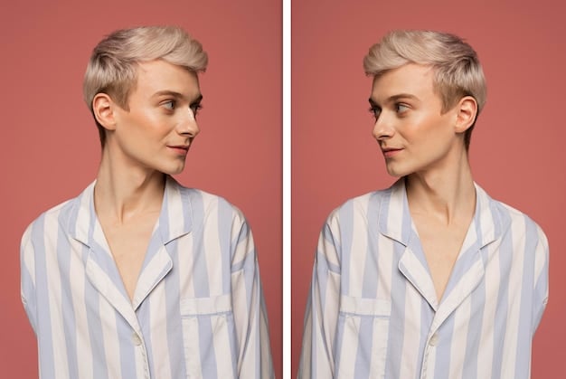 A side-by-side comparison of a face before and after baking, clearly showing the difference in smoothness, brightness, and overall finish. The 