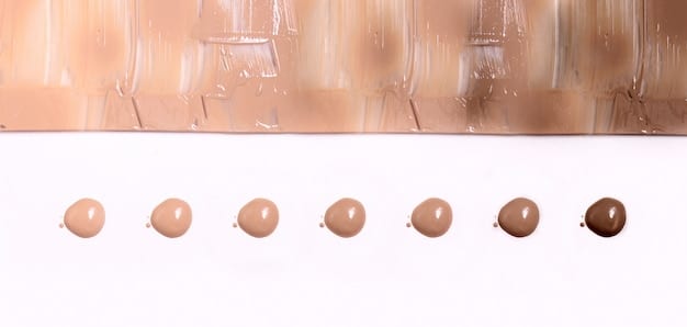 Swatches of different cream contour shades on various skin tones, demonstrating how the color appears and blends.