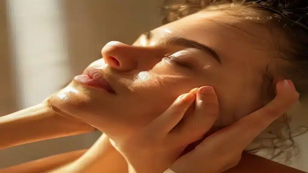 rejuvenating facial massage routine: glow in 5 minutes