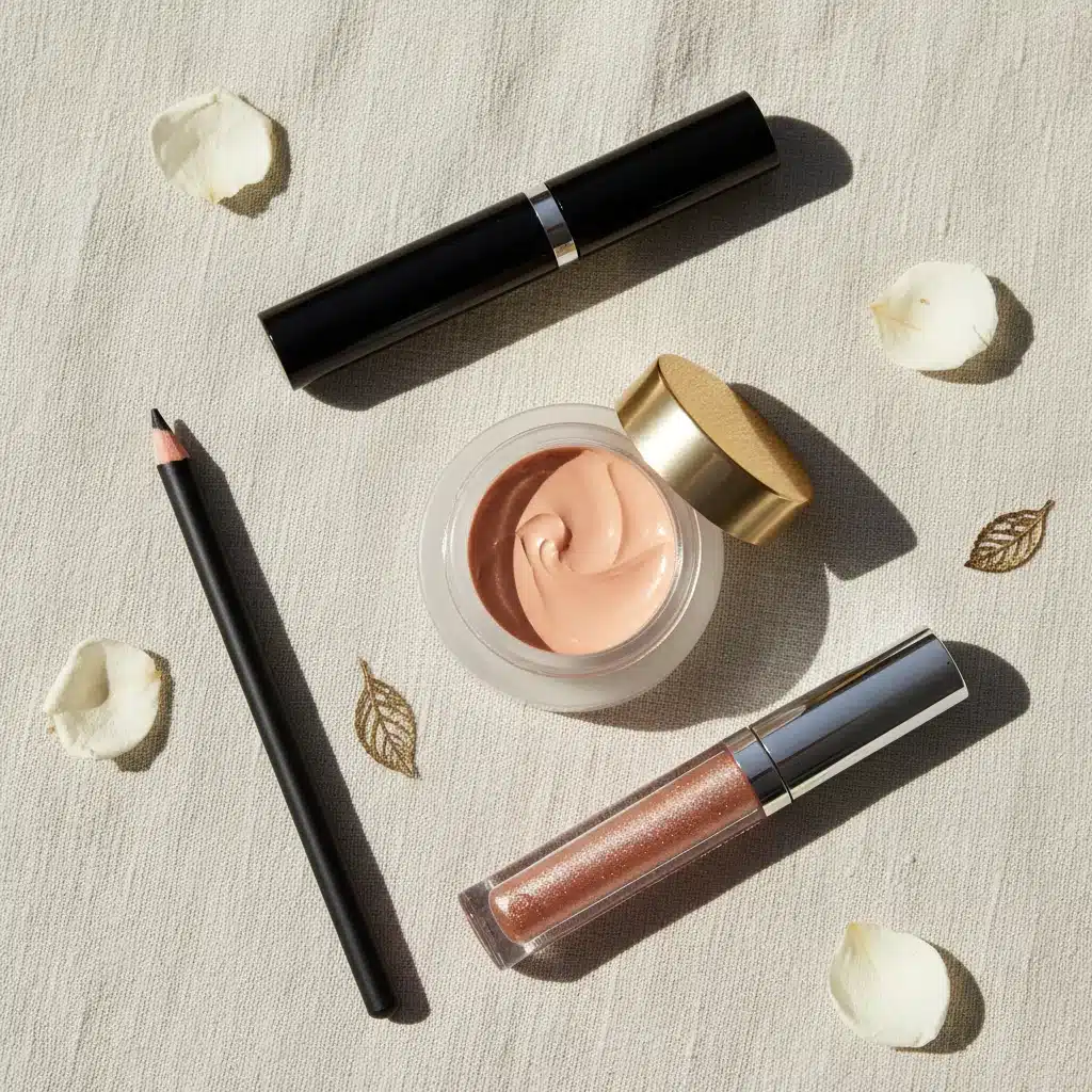 Four essential makeup products for day to night transformation.