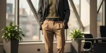 Modern professional menswear evolution 2026 with a man in a deconstructed blazer